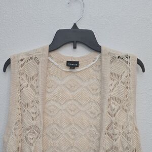 Torrid Beige Open-Knit Women's Cardigan